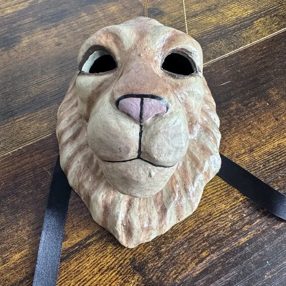 Katherine’s Collection African Safari Animal Masquerade Mask Ornaments Lot Of 3